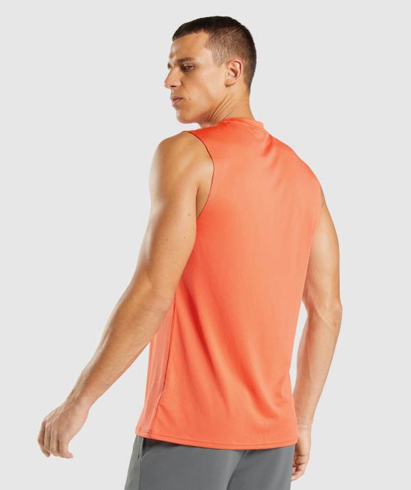 Panske Tricka Gymshark Arrival Sleeveless Oranžové | US9254031